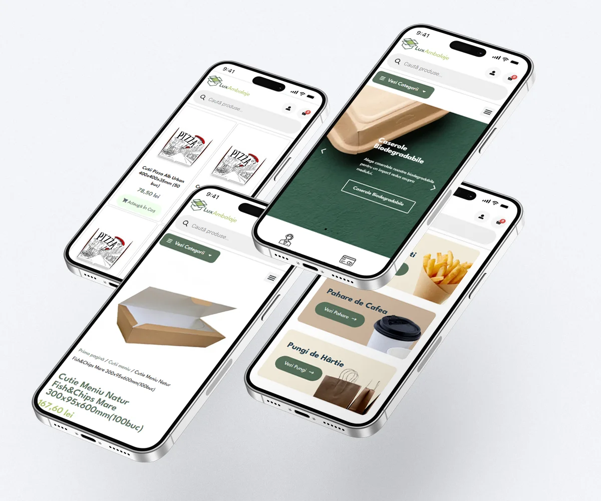 magazin online ambalaje template