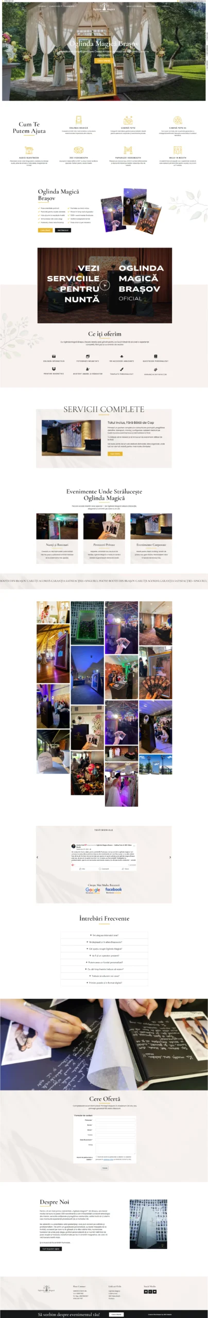 site de prezentare organizare evenimente scaled